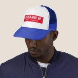 Casquette Le Client n'abandonne jamais le texte<br><div class="desc">Texte Du Client Moderne Élégant Modèle Sport Fitness Femmes Hommes Unisex N'Abandonne Jamais Ne Rendez-Vous Rouge Bleu Bleu Baseball & Trucker Chapeaux / Casquettes.</div>