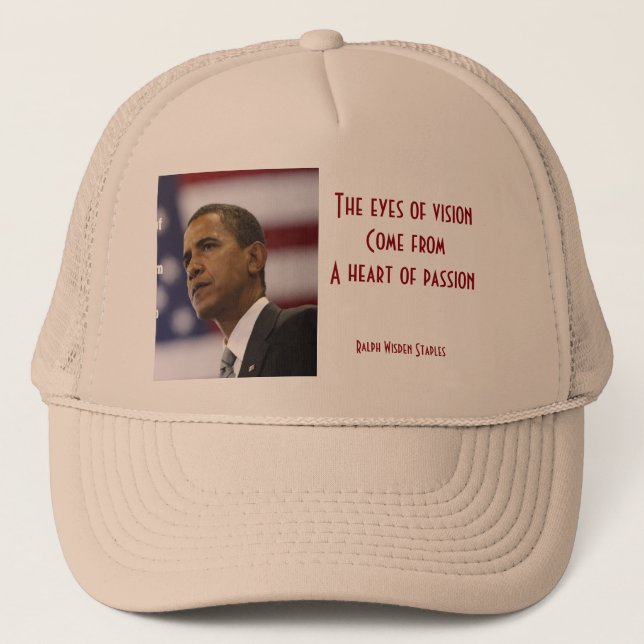 Casquette Le coeur de passion de Barack Obama (Devant)
