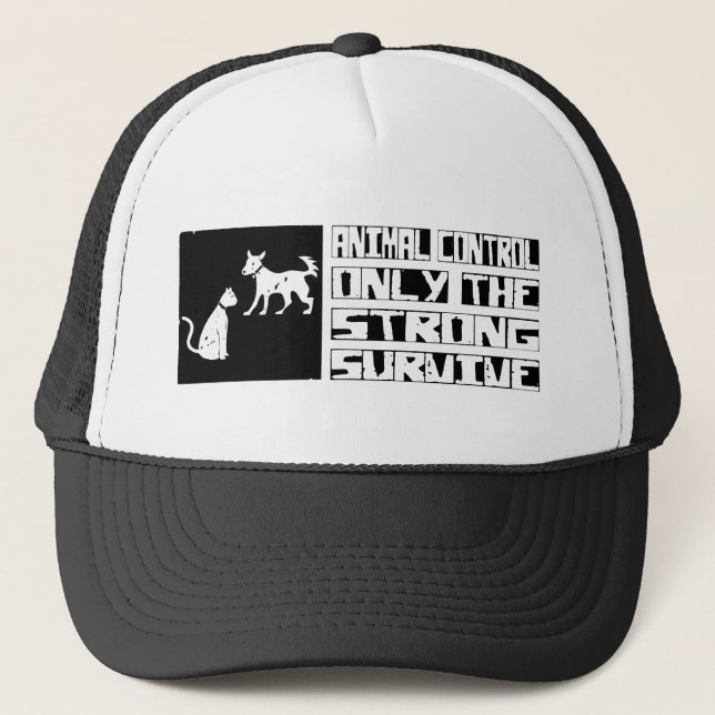 Casquette Le contrôle animal survivent (Devant)