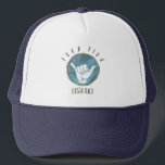 Casquette Le Costa Rica du surfer de signe de Pura Vida<br><div class="desc">Casquette de souvenir du Costa Rica comportant notre conception surf-inspirée de signe de shaka. Perfectionnez pour n'importe qui qui aime surfer en le Costa Rica.</div>