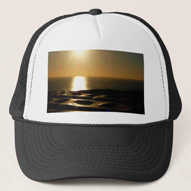 Casquette Le coucher du soleil Bigbury plus de voient (Devant)