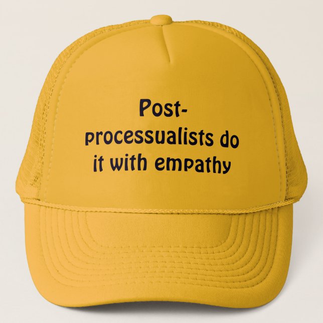 Casquette Le Courrier-processualists le font avec l'empathie (Devant)