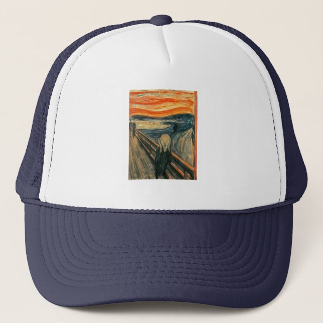 Casquette Le cri Edvard Munch Art Expressionniste Moderne (Devant)