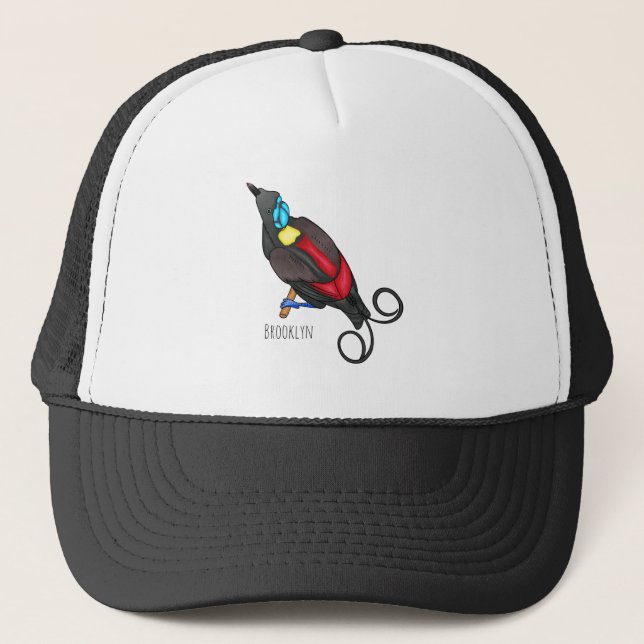 Casquette Le dessin animé oiseau de paradis de Wilson (Devant)