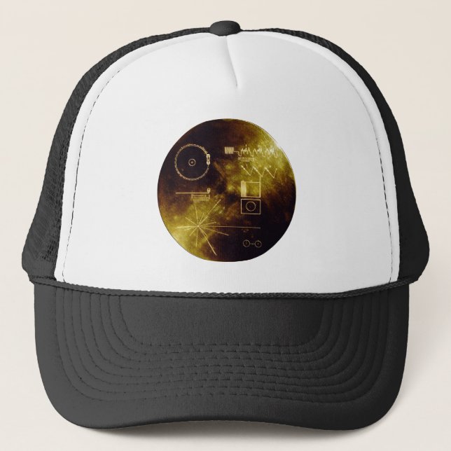 Casquette Le disque d'or de Voyager (Devant)