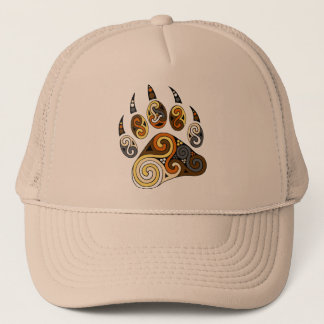 Casquette Le drapeau celtique d'ours de patte colore le