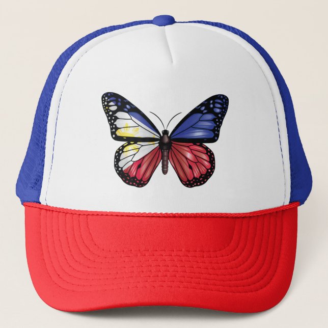 Casquette Le drapeau des papillons des Philippines (Devant)