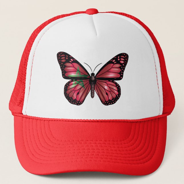 Casquette Le drapeau du papillon marocain (Devant)