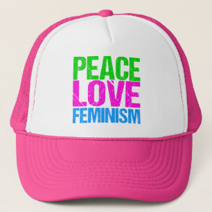 Casquette Le féminisme de l'amour de la paix