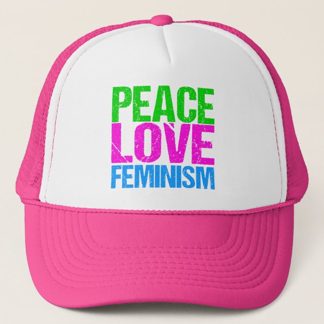 Casquette Le féminisme de l'amour de la paix (Devant)