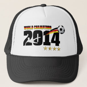 Casquette Le football 2014 de champion du monde de drapeau