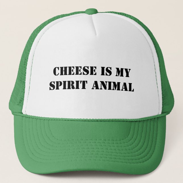 Casquette Le fromage est mon animal d'esprit (Devant)