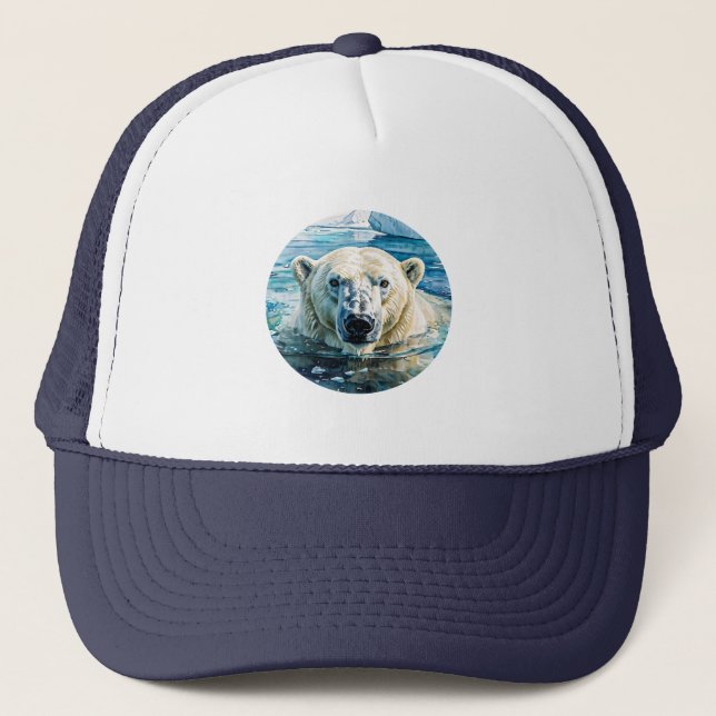 Casquette Le Gardien des glaces attentif (Devant)