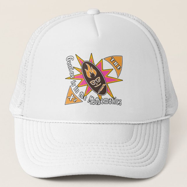 Casquette Le génie est dans les mathématiques (Devant)