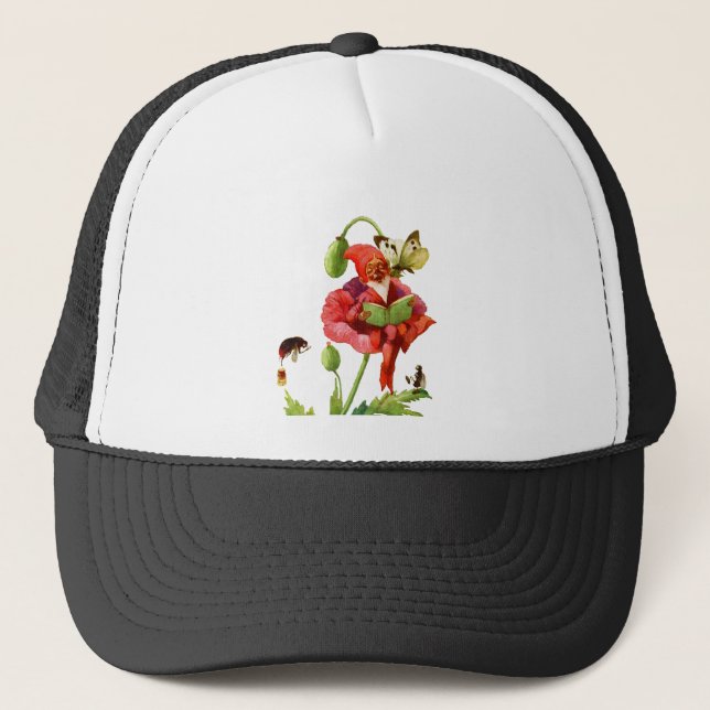 Casquette Le Gnome du coquelicot (Devant)