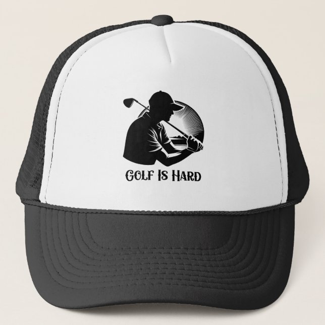 Casquette Le golf est dur, le golf (Devant)