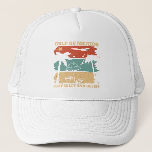 Casquette Le golfe du Mexique reste salé résister à la résis (Devant)