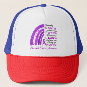 Casquette Le guerrier du cancer du pancréas soutient le comb