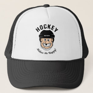 Casquette Le Hockey Me Rend Joyeux Joueur Drôle De Dessin Ca