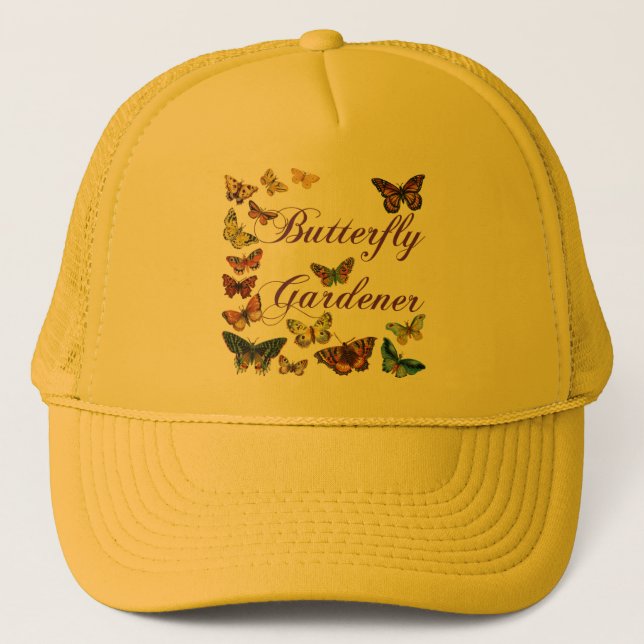 Casquette Le jardinier papillon dit : (Devant)
