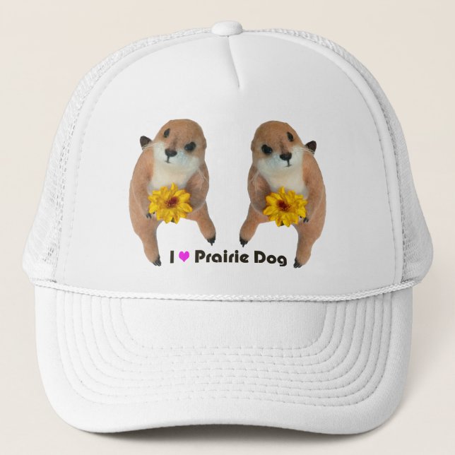 Casquette le jouet bourré de chien de prairie (Devant)