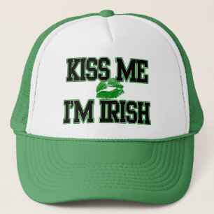 Casquette Le jour drôle de St Patricks, m'embrassent que je