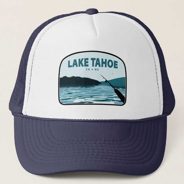 Casquette Le lac Tahoe Californie Nevada Fishing Rod (Devant)
