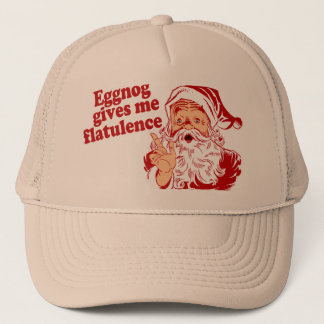Casquette Le lait de poule donne la flatulence de Père Noël