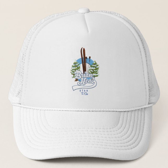 Casquette Le logo de Brian Head Utah pour skier (Devant)