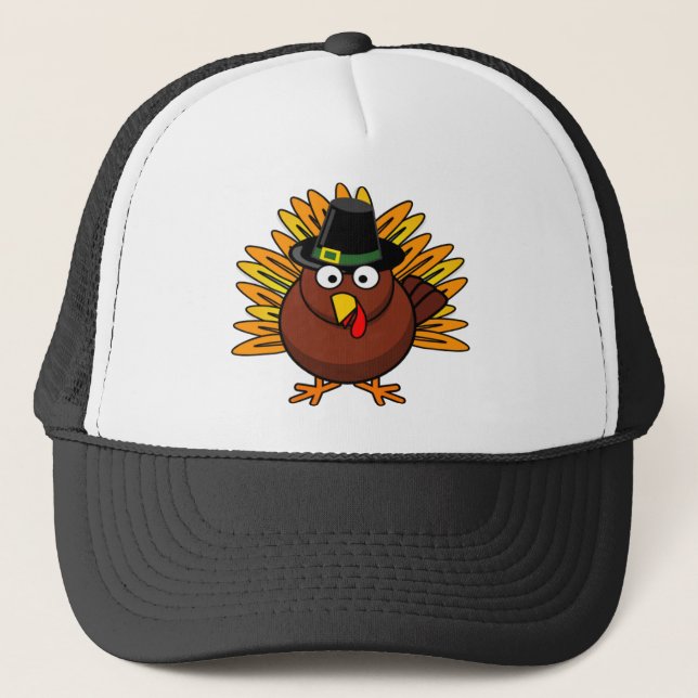 Casquette Le logo de la Turquie de thanksgiving créent un (Devant)