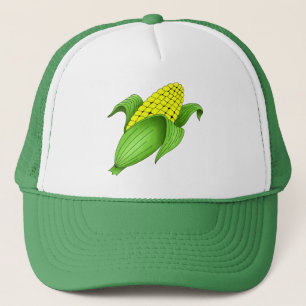 Casquette Le Maïs Sur Le Chapeau Du Camion Cob