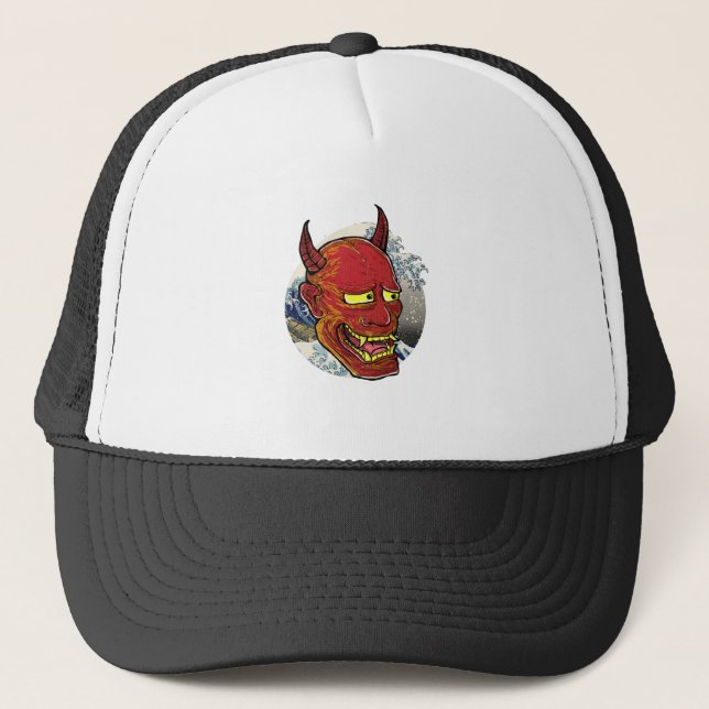 Casquette Le masque japonais Hannya (Devant)