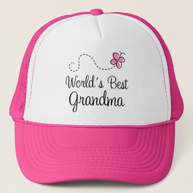 Casquette Le meilleur cadeau de papillon de la grand-maman (Devant)
