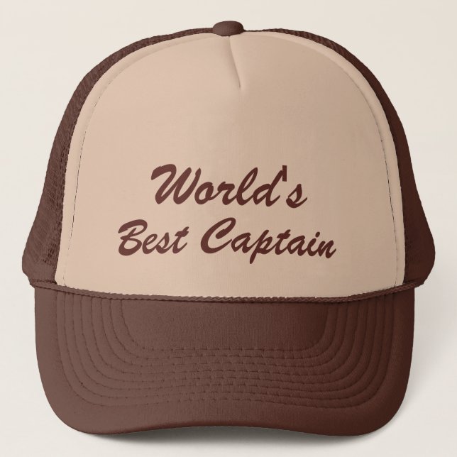 Casquette Le meilleur capitaine des mondes (Devant)