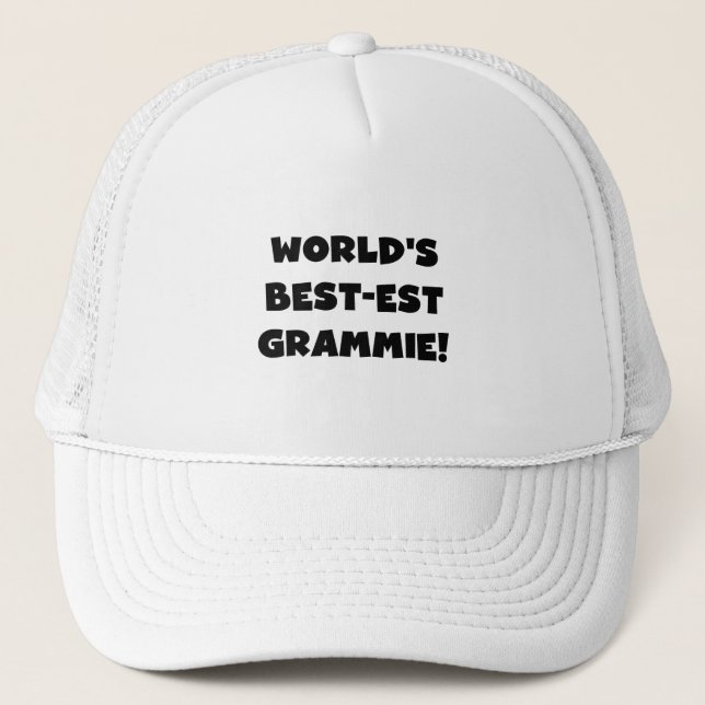 Casquette Le Meilleur-est cadeaux noirs ou blancs de Grammie (Devant)