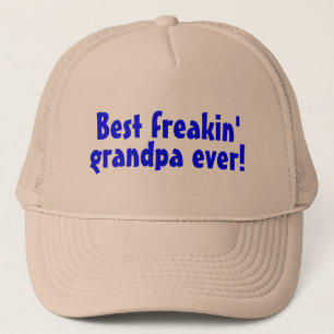 Casquette Le meilleur grand-papa de Freakin jamais (bleu)