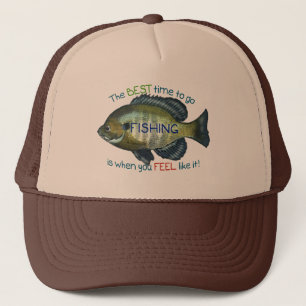 Casquette Le Meilleur Moment Pour Aller Pêcher Poisson rou