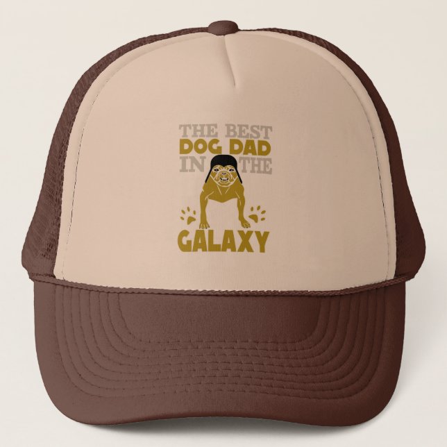 Casquette Le meilleur papa de chien dans la Galaxie (Devant)