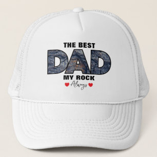 Casquette "Le meilleur papa mon rock toujours" Graphique