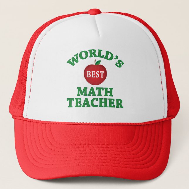 Casquette Le meilleur professeur de maths du monde (Devant)