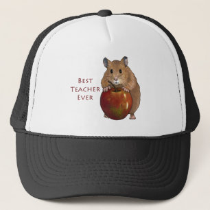 Casquette Le meilleur professeur jamais : Hamster avec Apple