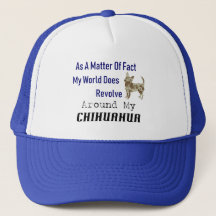 Le monde tourne autour du Chihuahua Casquette/Casq