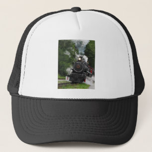 Casquette le moteur de gare ferroviaire de rail de vapeur de
