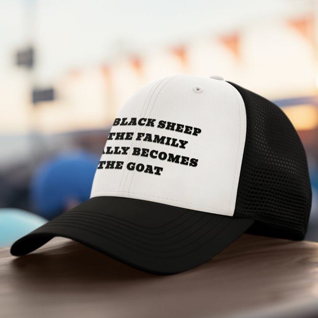 Casquette Le mouton noir devient le bouc émissaire (Créateur téléchargé)