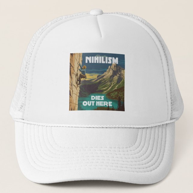 Casquette Le nihilisme meurt ici Escalade rock (Devant)