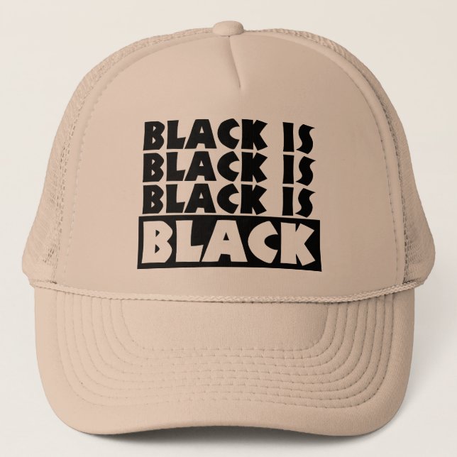 Casquette Le noir est noir (Devant)