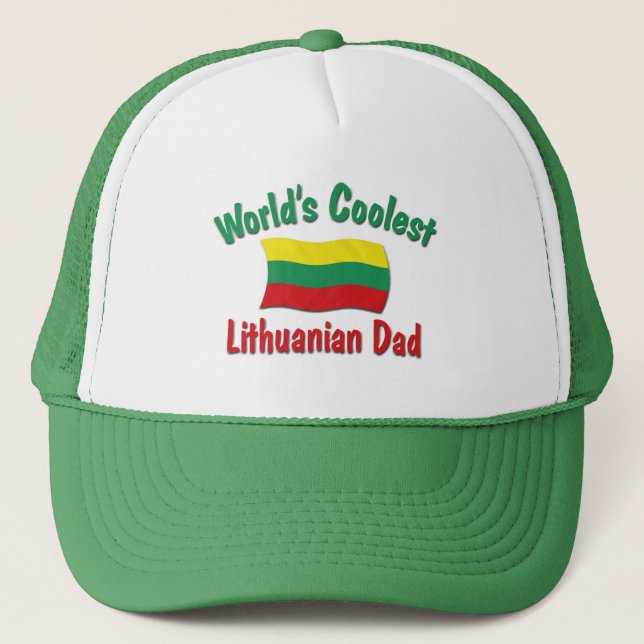 Casquette Le papa lithuanien le plus frais (Devant)