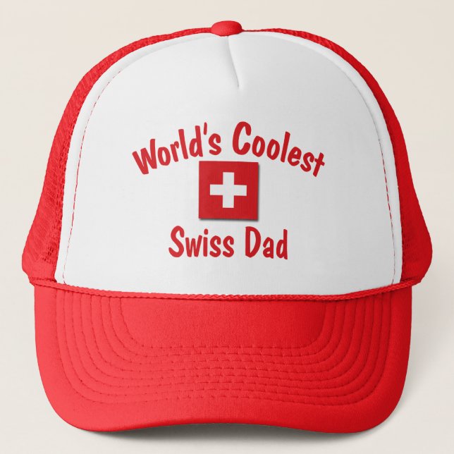 Casquette Le papa suisse le plus frais du monde (Devant)