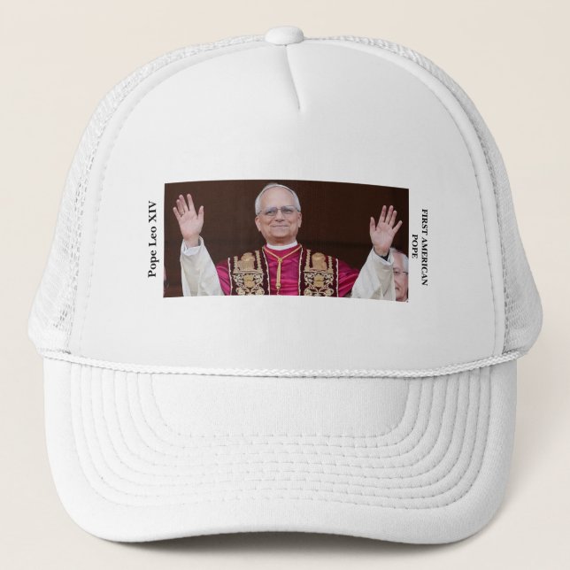 Casquette Le Pape Léon XIV, Premier Pape Américain (Devant)