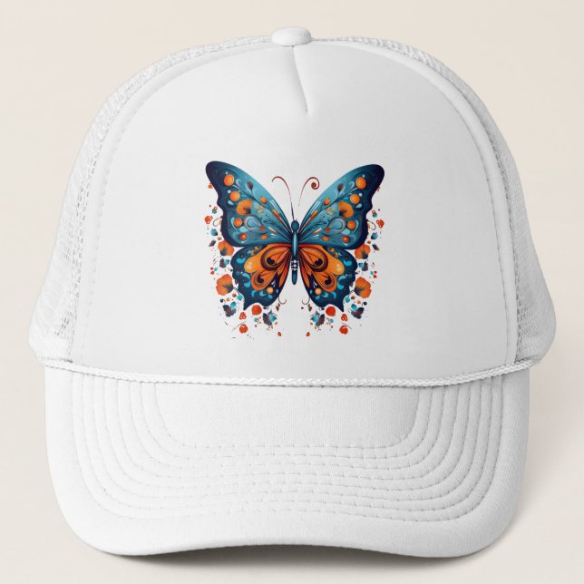 Casquette Le papillon coloré du papillon (Devant)